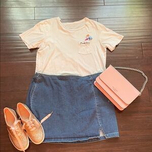 Wild Fable Blue Denim Mini Skirt